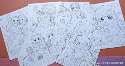 パレット水ぬりえ スイーツプリンセス